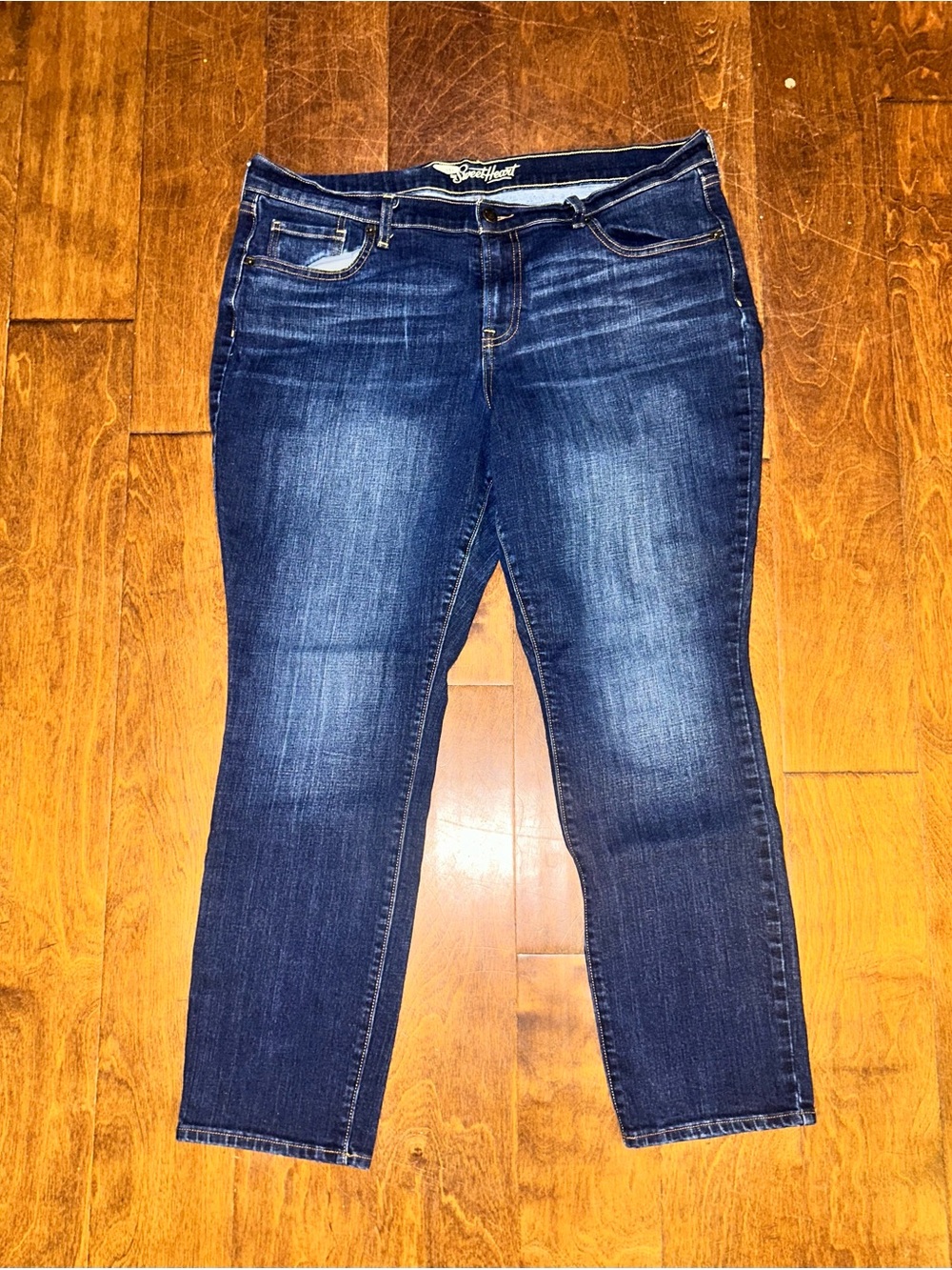 Old Navy Dark Blue Ankle Crop Stretch Jeans - Blue
